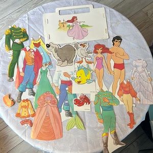 The Little Mermaid Vintage Disney  paper dolls 1991